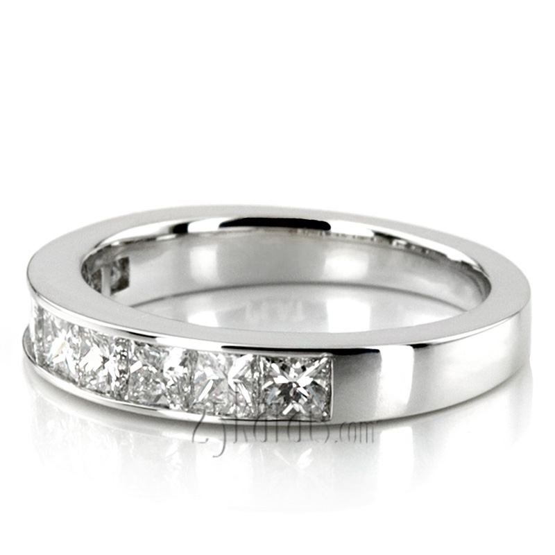 Elegant 9 Stone Princess Cut Diamond Anniversary Band (1.25ct. tw.) - view 7