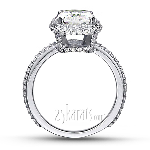 Brilliant Halo Diamond Engagement Ring (3/4 ct. t.w.) - view 4