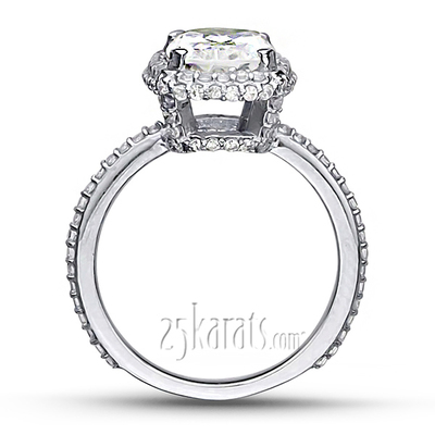 Brilliant Halo Diamond Engagement Ring (3/4 ct. t.w.) - view 4 of 5