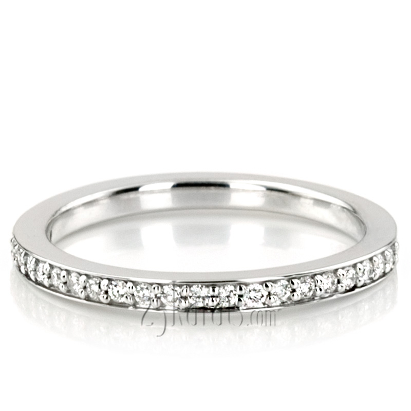 Classic Pave Set Ladies' Diamond Wedding Band (1/4ct. t.w.) - view 5