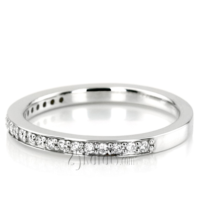 Classic Pave Set Ladies' Diamond Wedding Band (1/4ct. t.w.) - view 6