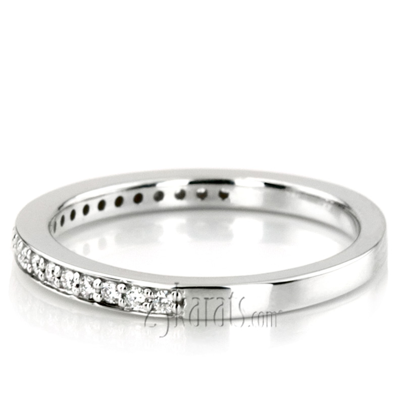 Classic Pave Set Ladies' Diamond Wedding Band (1/4ct. t.w.) - view 7