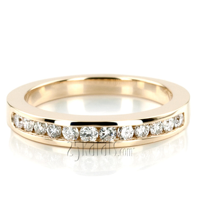 Classic  Round Cut Channel Set Diamond Wedding Band (0.36ct. tw.) - view 7 of 8