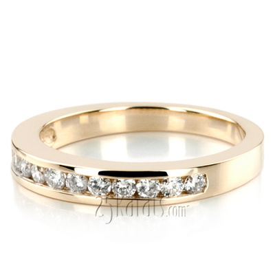 Classic  Round Cut Channel Set Diamond Wedding Band (0.36ct. tw.) - view 8 of 8