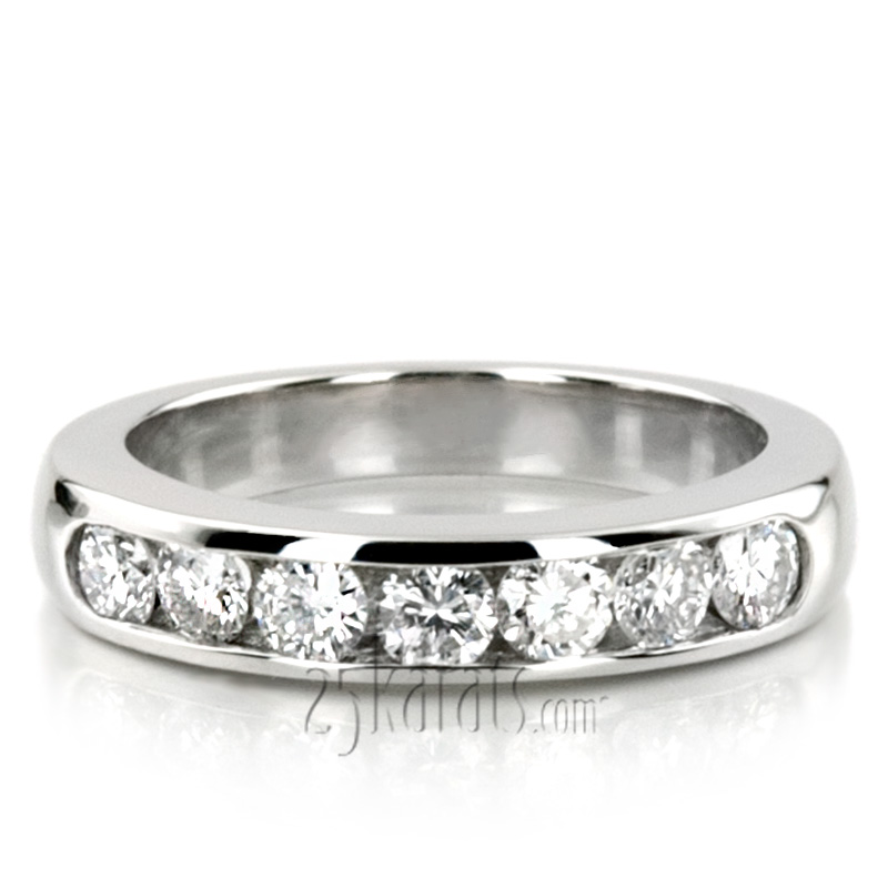 Seven Stone Channel Set Diamond Anniversary Ring (3/4 ct. tw.) - view 7