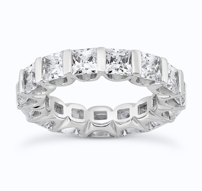 1.80 ct. Bar-Set Princess Diamond Eternity Wedding Band - view 1 of 3