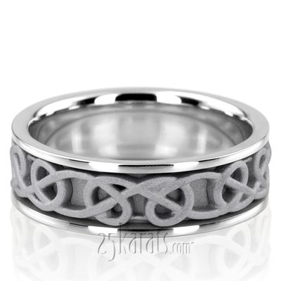 Celtic Knot Handcrafted Wedding Ring  - view 2 of 6