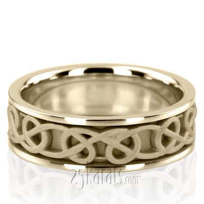 Celtic Knot Handcrafted Wedding Ring  - view 3 of 6