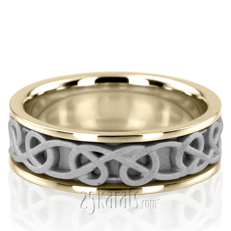 Celtic Knot Handcrafted Wedding Ring  - view 4