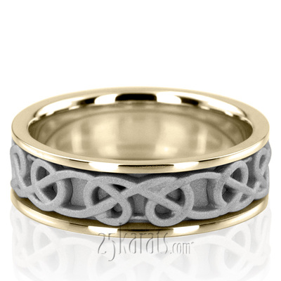 Celtic Knot Handcrafted Wedding Ring  - view 4 of 6