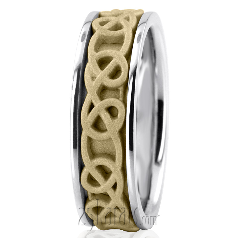 Celtic Knot Handcrafted Wedding Ring  - view 5