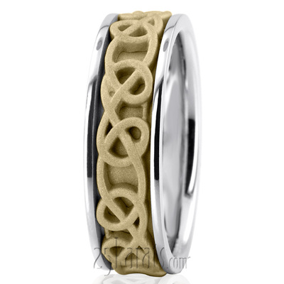 Celtic Knot Handcrafted Wedding Ring  - view 5 of 6