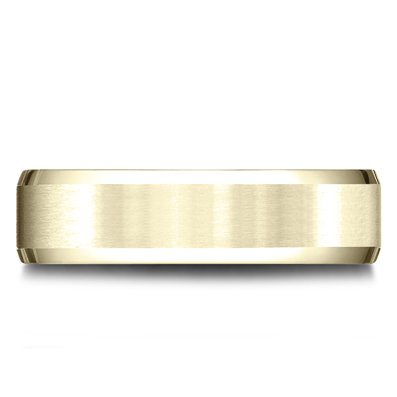 Light Comfort Satin-Finished with High Polished Beveled Edge Carved Design Band - view 6