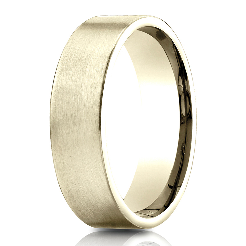 Light Comfort Satin-Finished Carved Design Band - view 4