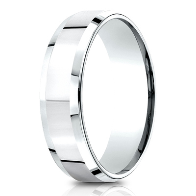 Light Comfort High Polished Carved Design Band - view 2 of 6