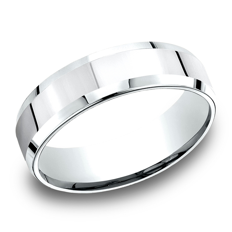 Light Comfort High Polished Carved Design Band - view 3