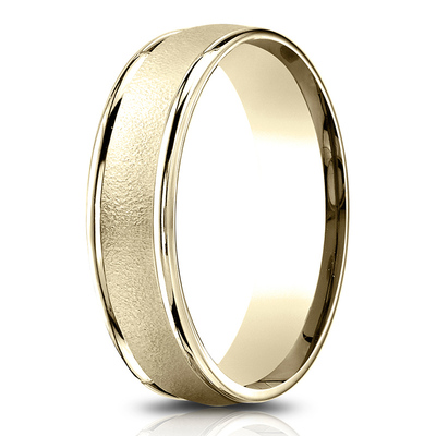 Light Comfort Wired-Finished High Polished Round Edge Carved Design Band - view 4 of 6