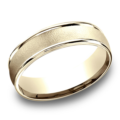 Light Comfort Wired-Finished High Polished Round Edge Carved Design Band - view 5 of 6