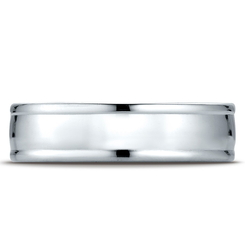 Light Comfort High Polish Finish Round Edge Design Band - view 3