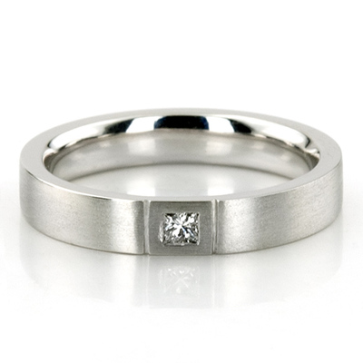 Princess Cut Diamond Wedding Band Set - view 2 of 2