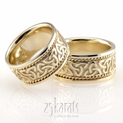 Bestseller Celtic Wedding Ring Set - view 2