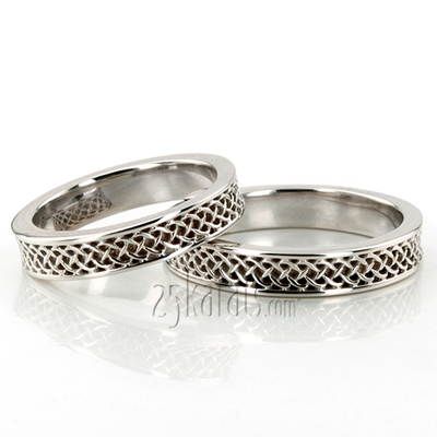 Celtic Knot Wedding Band Set - view 2 of 2