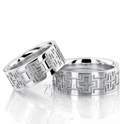 Bestseller Christian Wedding Ring Set - view 2 of 2