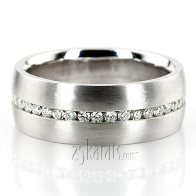 Diamond Classic Round Cut Wedding Band - view 2 of 2