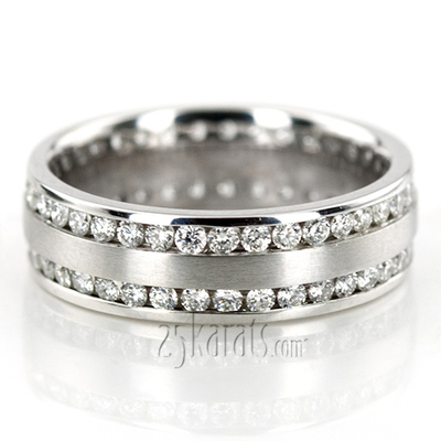 Diamond Classic Round Cut Wedding Band - view 2 of 2