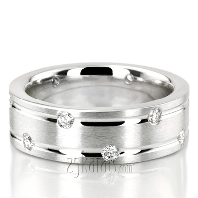 Diamond Classic Round Wedding Band Set - view 2 of 3