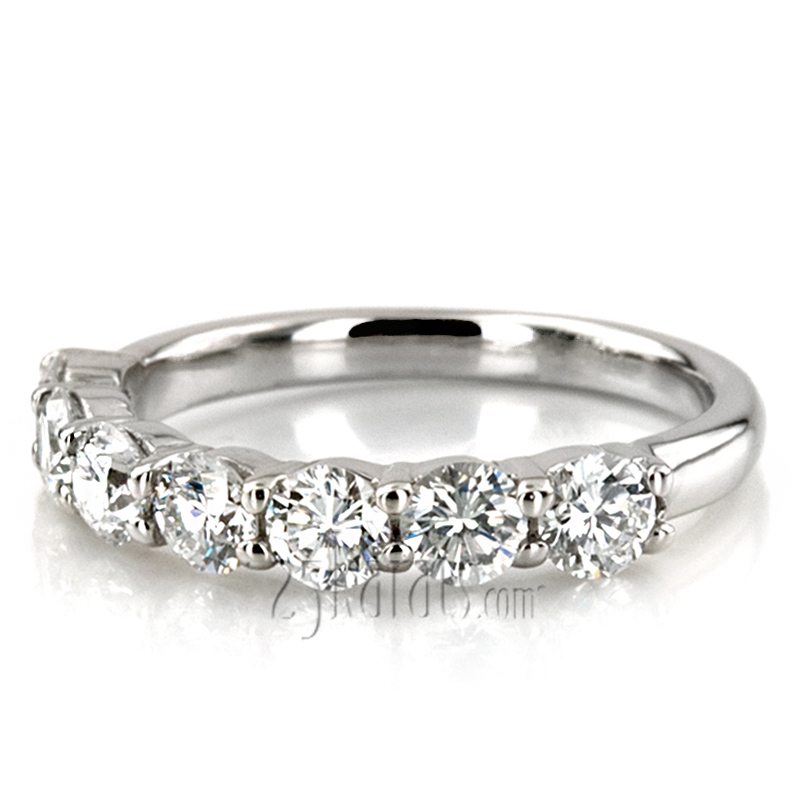 Classic 7 Stone Basket Setting Woman Diamond Ring  (1 ct. tw.) - view 8