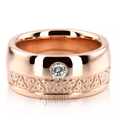 Dome Triquetra Comfort Diamond Wedding Band - view 4 of 4