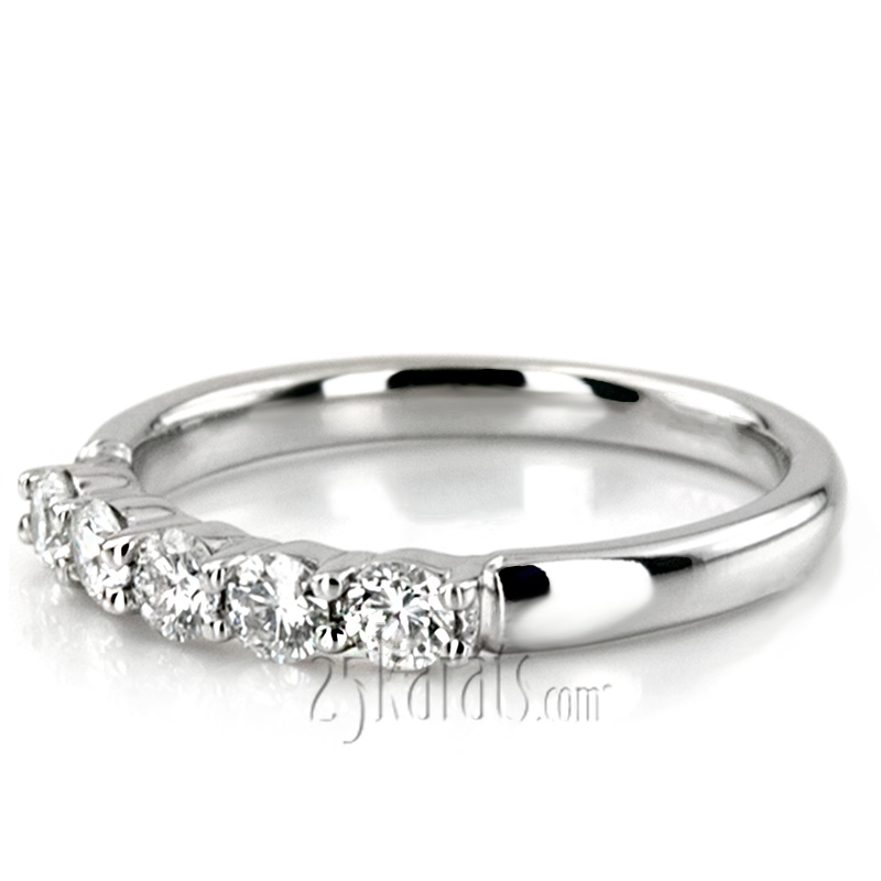 Classic 5 Stone Closed Basket Anniversary Band (1/2ct. t.w.) - view 8