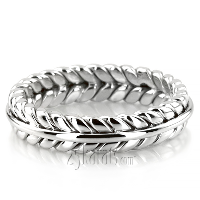 Double Braided Wedding Band - view 4