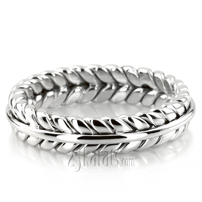 Double Braided Wedding Band - view 4 of 4