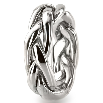 Traditional Braided Wedding Ring - view 6 of 6