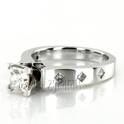 Princess Cut Cathedral Style Diamond Engagement Ring (0.23 ct. t.w.) - view 4 of 26