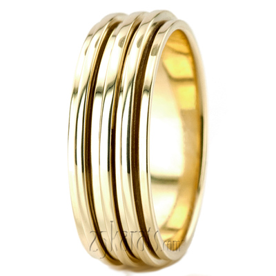 Chic Shiny Spinning Center Wedding Ring  - view 8 of 8