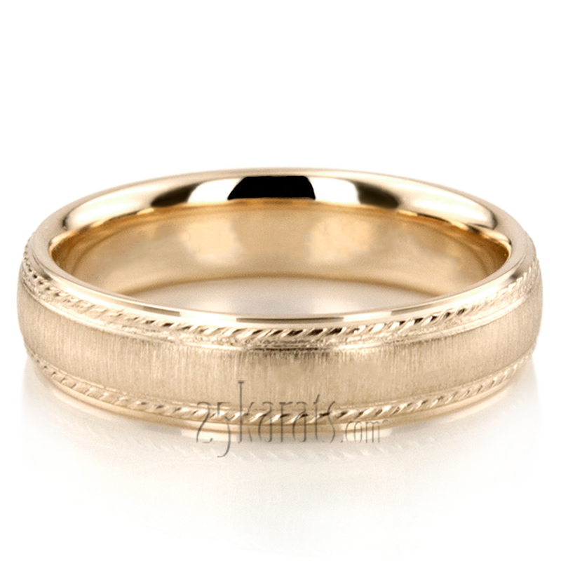 Braid Grooved Basic Designer Wedding Ring  - view 6