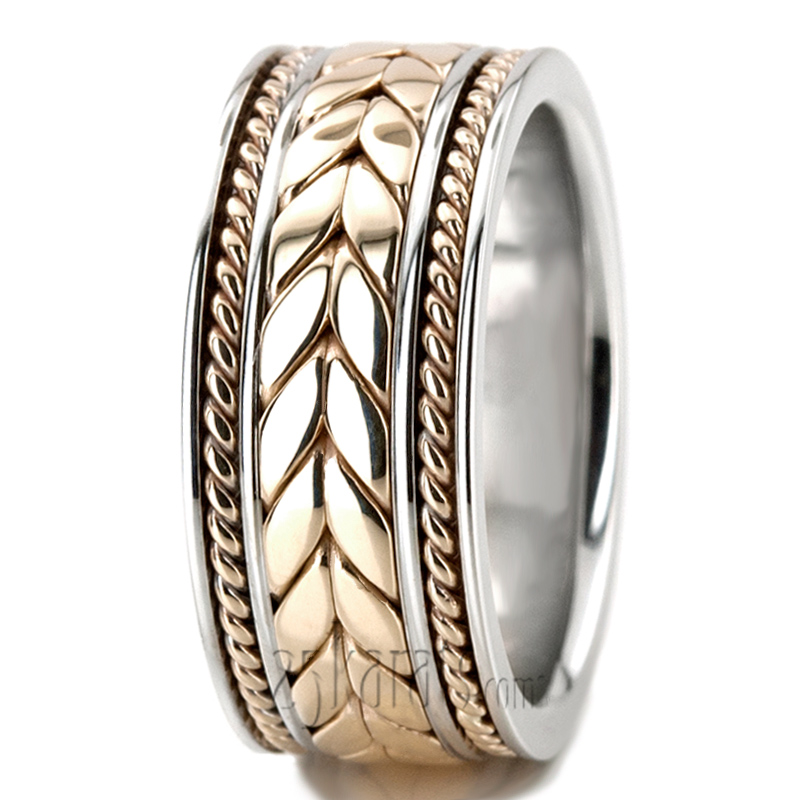 Extravagant Hand Woven Wedding Band  - view 9