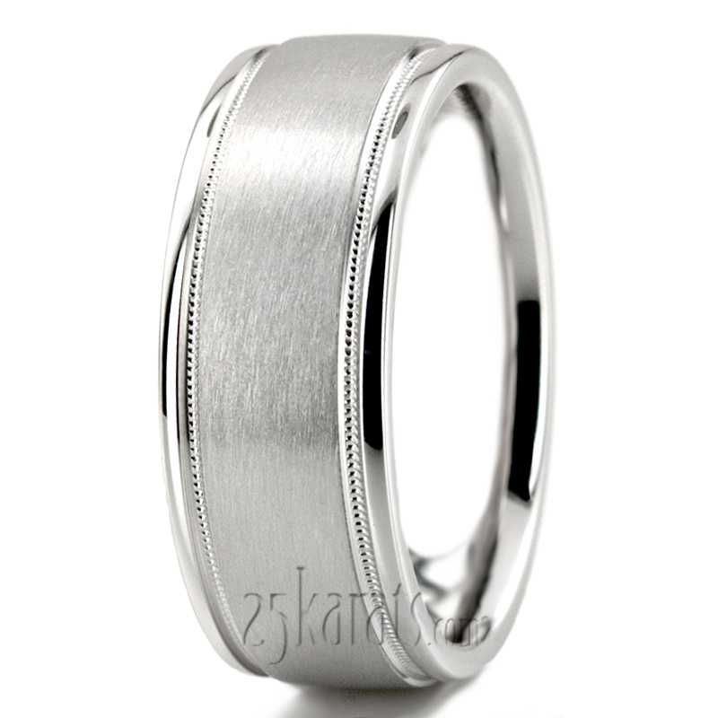 Sturdy Satin Finish Basic Designer Wedding Ring  - view 3