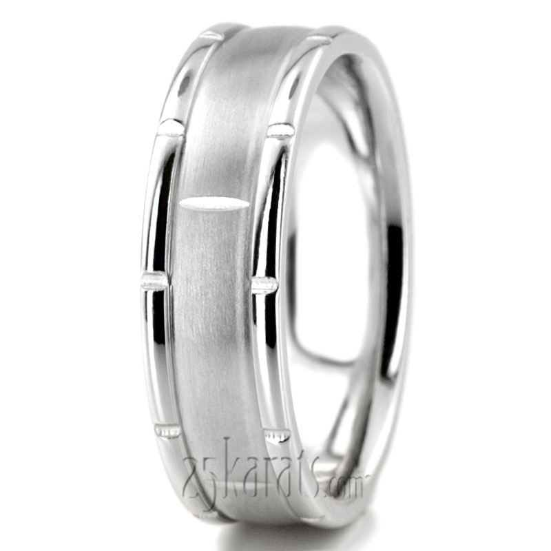 Rolex Style Handcrafted Wedding Ring  - view 2