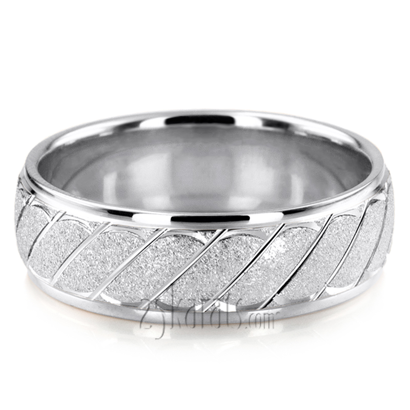 Custom Basic Design Wedding Band  - view 7