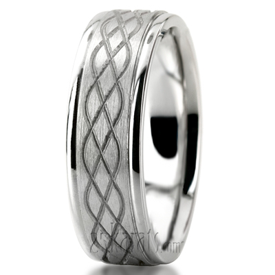 Celtic Knot Cut Wedding Band - view 2 of 2