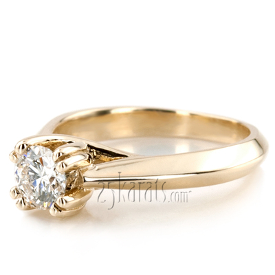 Round Cut Double Prong Solitaire Engagement Ring - view 5 of 5