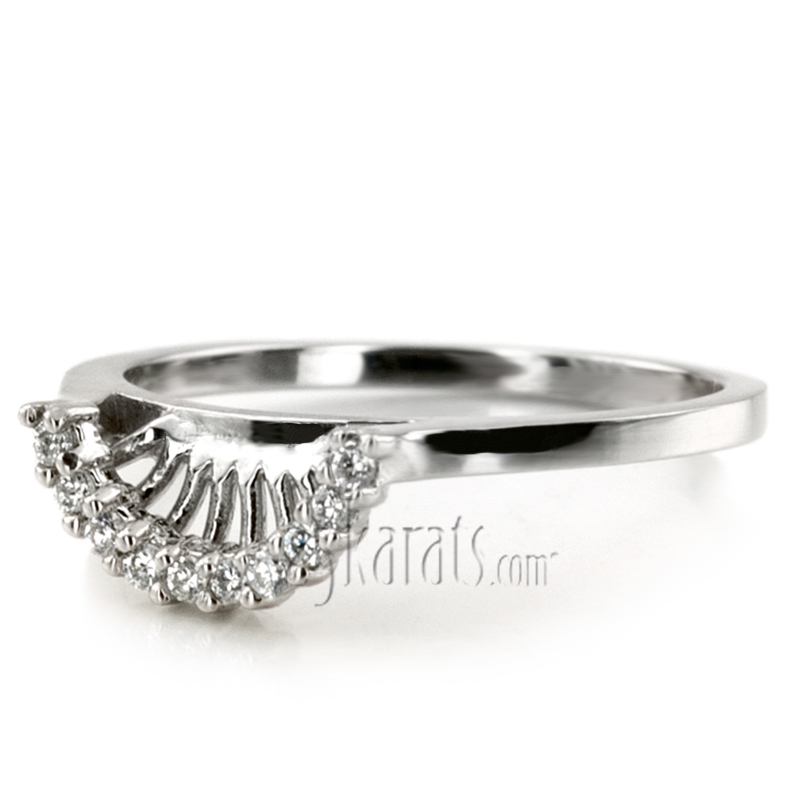 0.10 ct. Diamond Bridal Ring - view 7