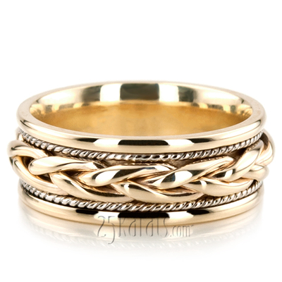 Hand Braided Wedding Band  - view 7 of 7