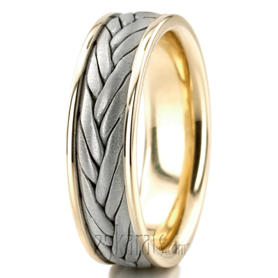 Double Line Braided Wedding Band - view 4 of 6