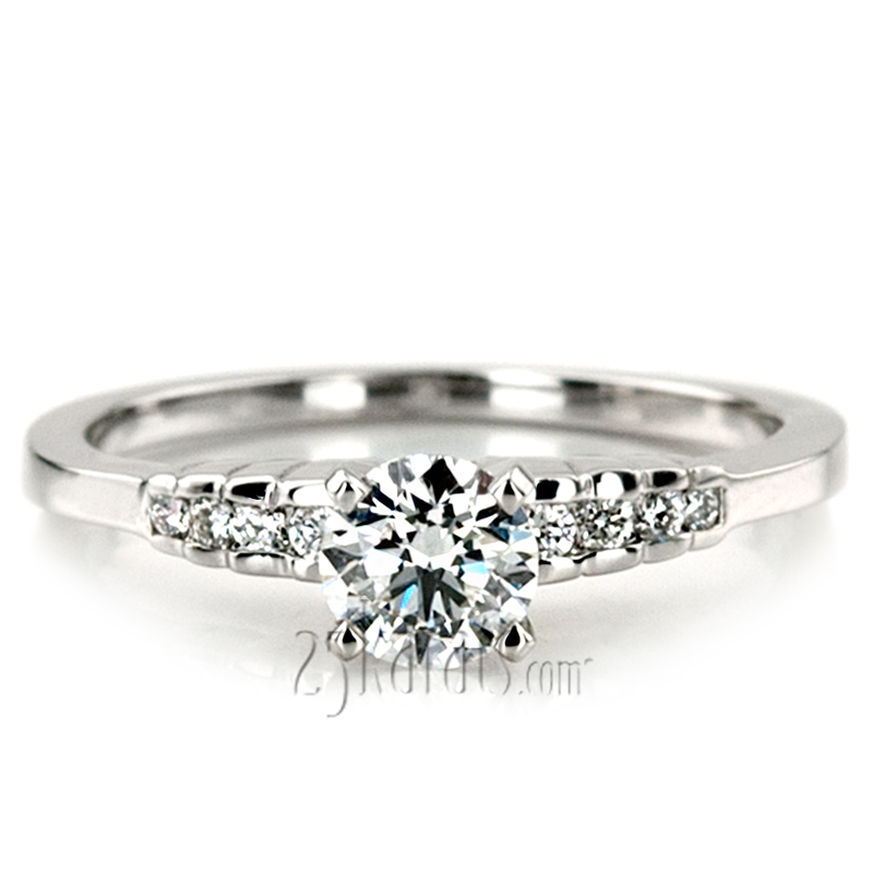 Exquisite Diamond Engagement Ring (0.11 ct. t.w.) - view 3