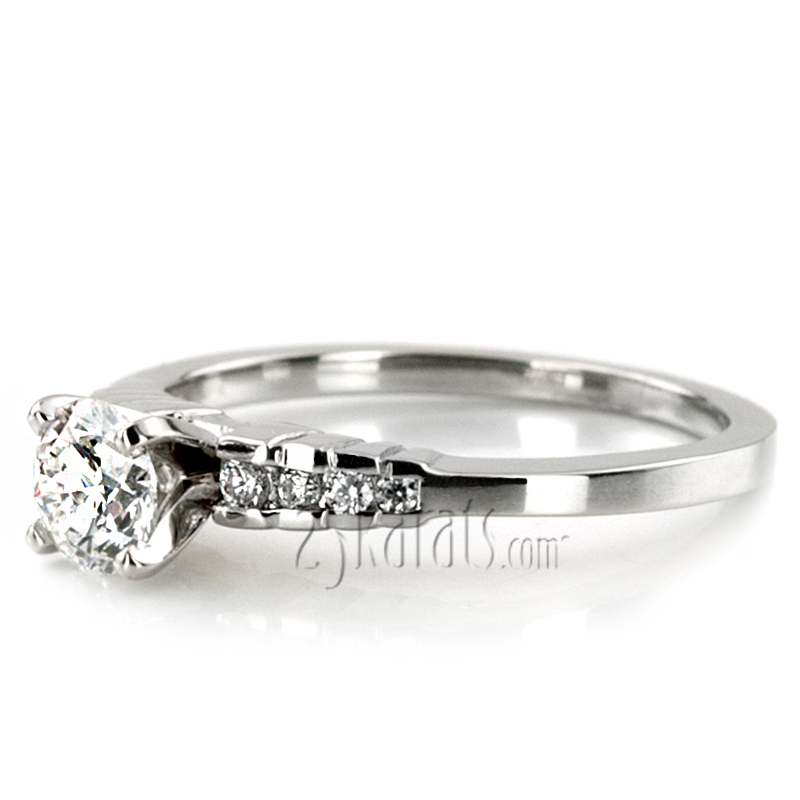 Exquisite Diamond Engagement Ring (0.11 ct. t.w.) - view 2